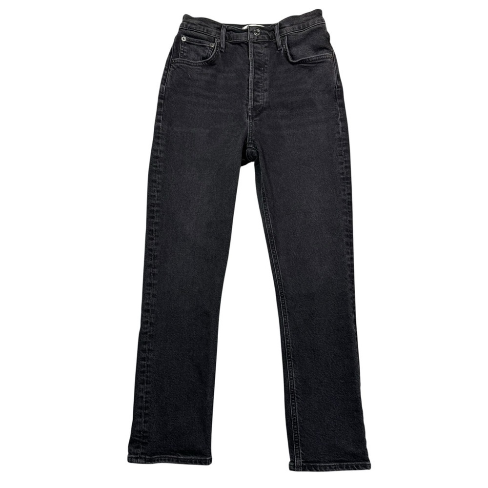 Agolde Riley High Rise Straight Crop Jeans In Panoramic Size 25 - Picture 2 of 8